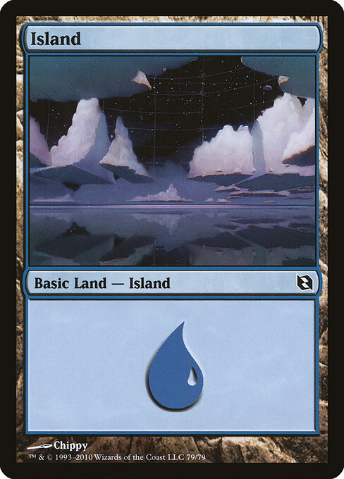 Island — Duel Decks: Elspeth vs. Tezzeret #79, art by Chippy