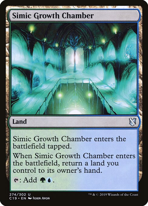 Simic Growth Chamber — Commander 2019 #274, art by John Avon