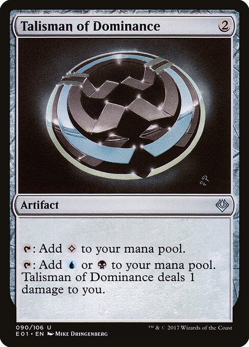 Talisman of Dominance — Archenemy: Nicol Bolas #90, art by Mike Dringenberg