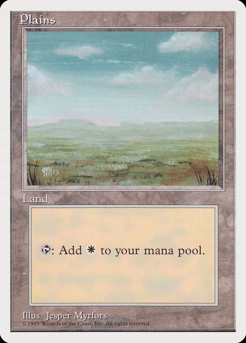 Plains — Rivals Quick Start Set #54, art by Jesper Myrfors