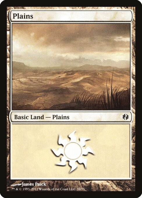 Plains — Duel Decks: Venser vs. Koth #39, art by James Paick