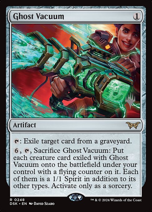 Ghost Vacuum — Duskmourn: House of Horror Promos #248p, art by David Szabo