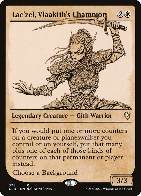 Lae'zel, Vlaakith's Champion — Commander Legends: Battle for Baldur's Gate #378, art by Justine Jones