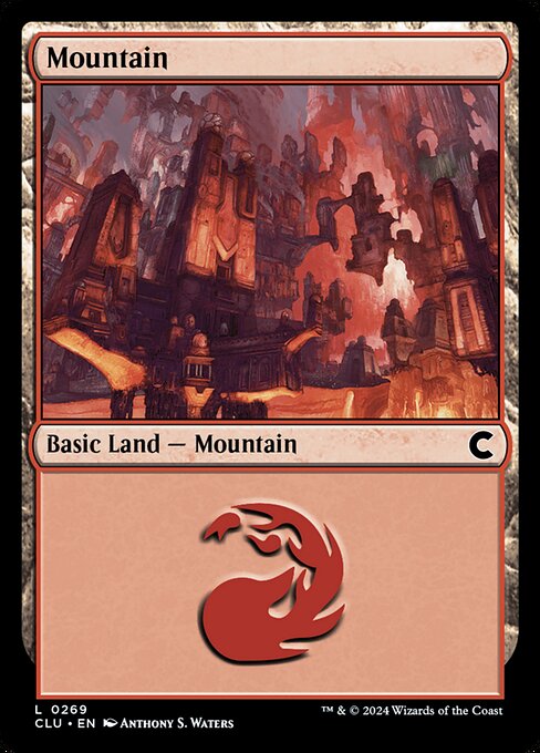 Mountain — Ravnica: Clue Edition #269, art by Anthony S. Waters