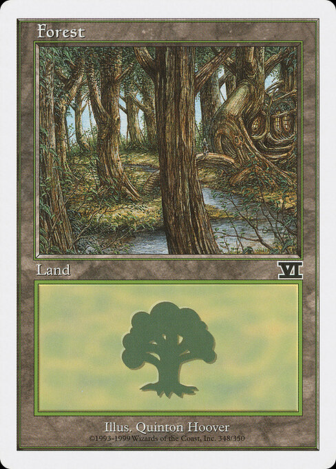 Forest — Classic Sixth Edition #348, art by Quinton Hoover