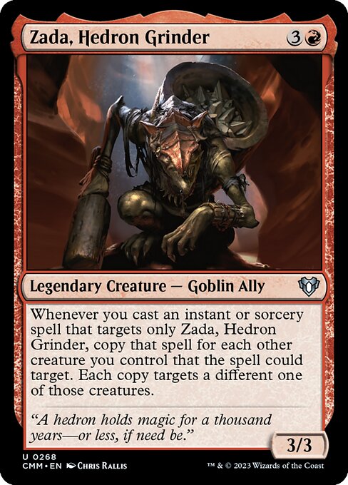 Zada, Hedron Grinder — Commander Masters #268, art by Chris Rallis