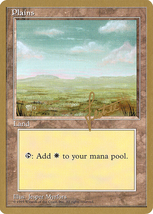 Plains — Pro Tour Collector Set #bl364, art by Jesper Myrfors