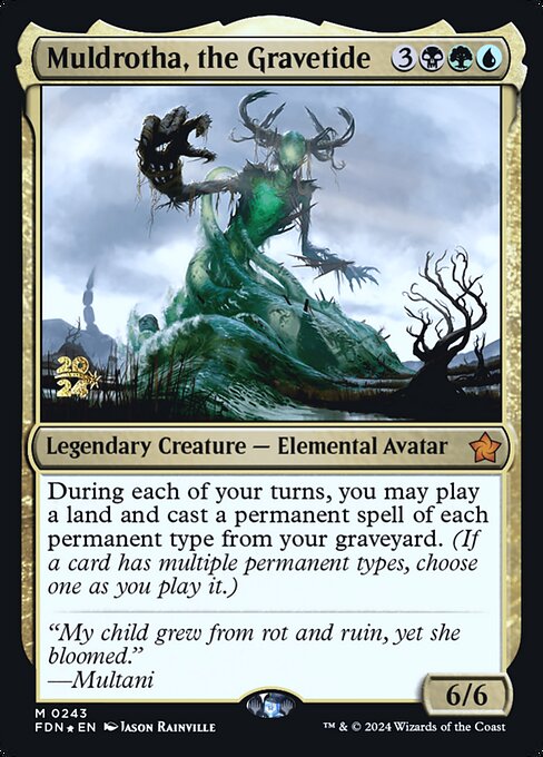 Muldrotha, the Gravetide — Foundations Promos #243s, art by Jason Rainville