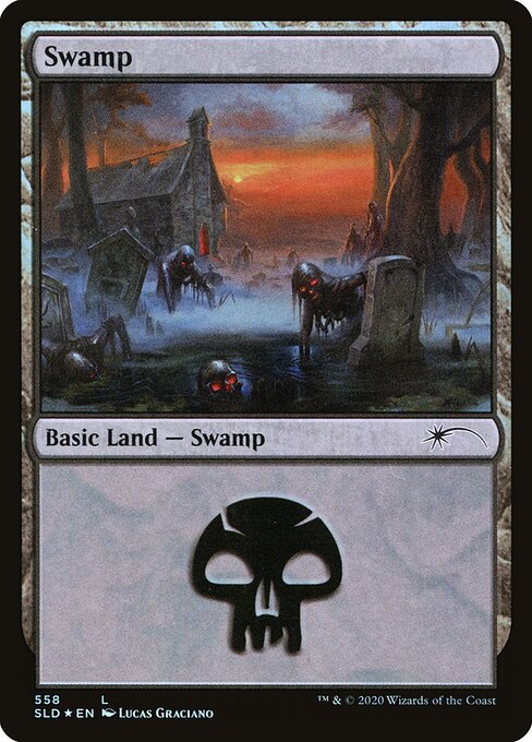 Swamp — Secret Lair Drop #558, art by Lucas Graciano