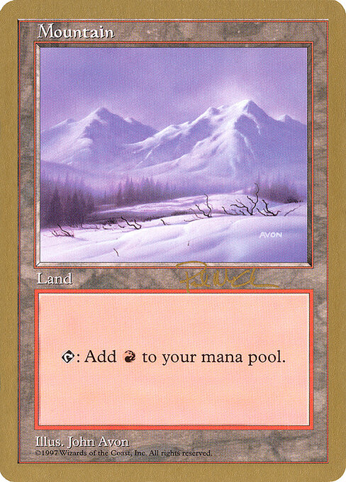 Mountain — World Championship Decks 1997 #pm442, art by John Avon