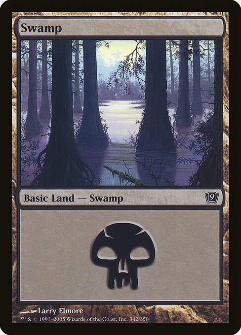 Swamp — Ninth Edition #342★, art by Larry Elmore
