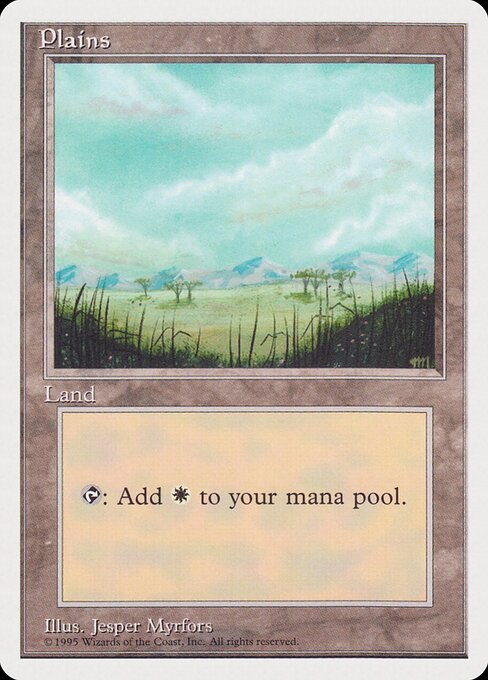 Plains — Rivals Quick Start Set #53, art by Jesper Myrfors