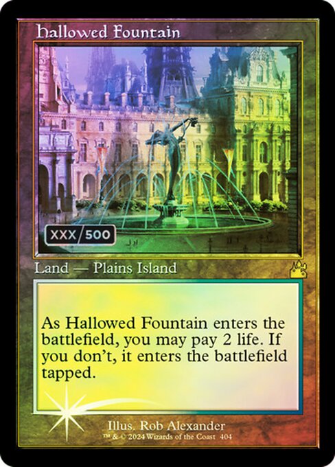 Hallowed Fountain — Ravnica Remastered #404z, art by Rob Alexander