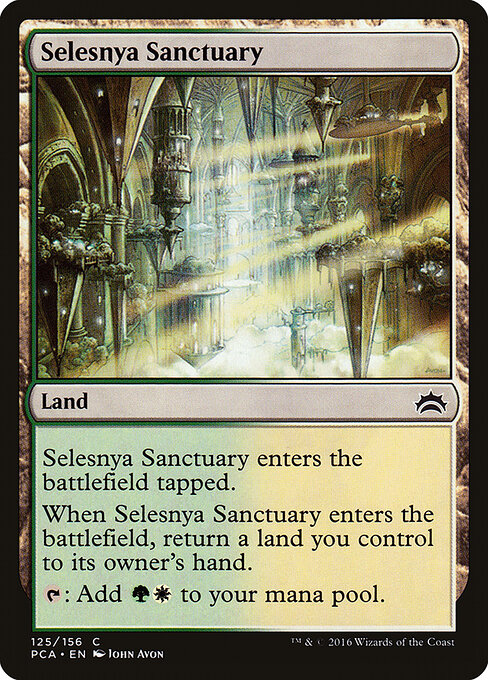 Selesnya Sanctuary — Planechase Anthology #125, art by John Avon