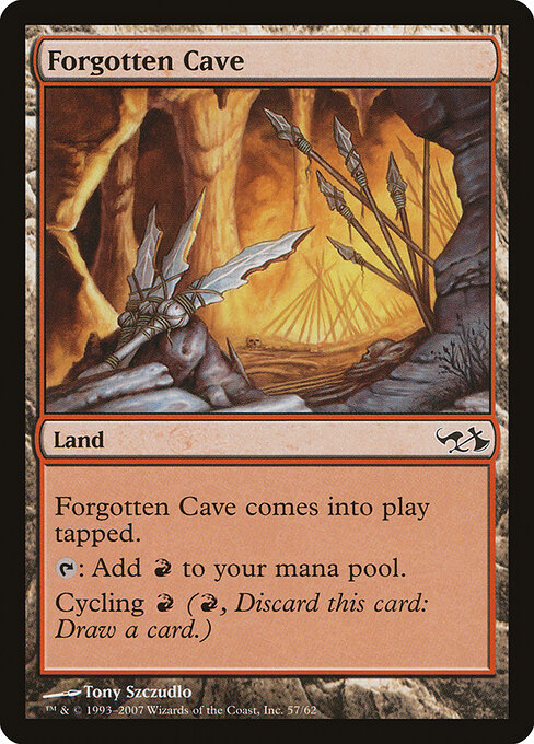Forgotten Cave — Duel Decks: Elves vs. Goblins #57, art by Tony Szczudlo