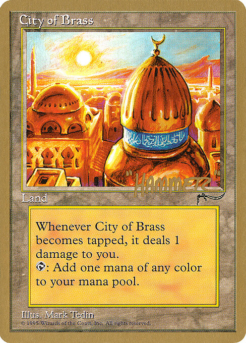 City of Brass — Pro Tour Collector Set #shr112, art by Mark Tedin