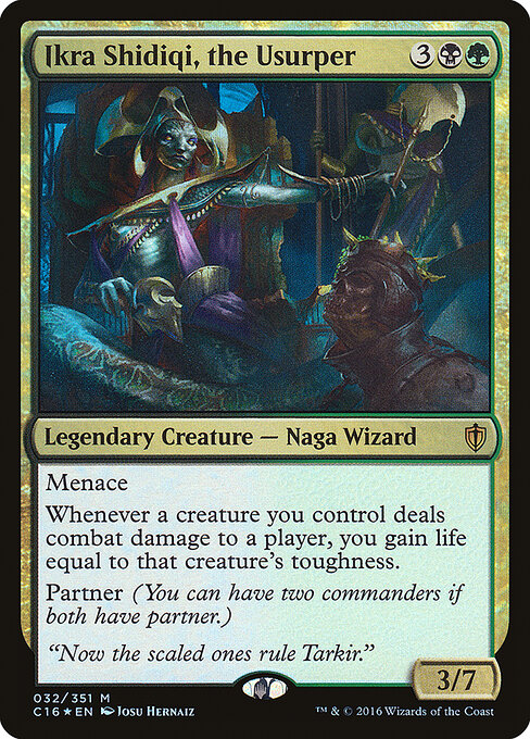 Ikra Shidiqi, the Usurper — Commander 2016 #32, art by Josu Hernaiz