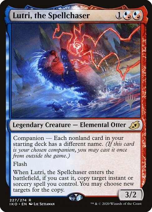 Lutri, the Spellchaser — Ikoria: Lair of Behemoths Promos #227p, art by Lie Setiawan