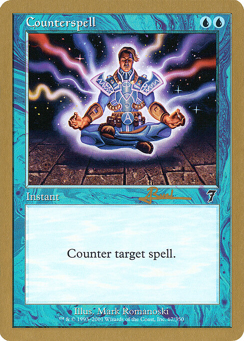 Counterspell — World Championship Decks 2001 #ar67, art by Mark Romanoski