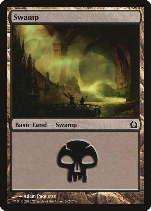 Swamp — Return to Ravnica #262, art by Adam Paquette
