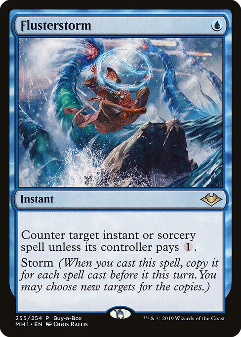 Flusterstorm — Modern Horizons #255, art by Chris Rallis