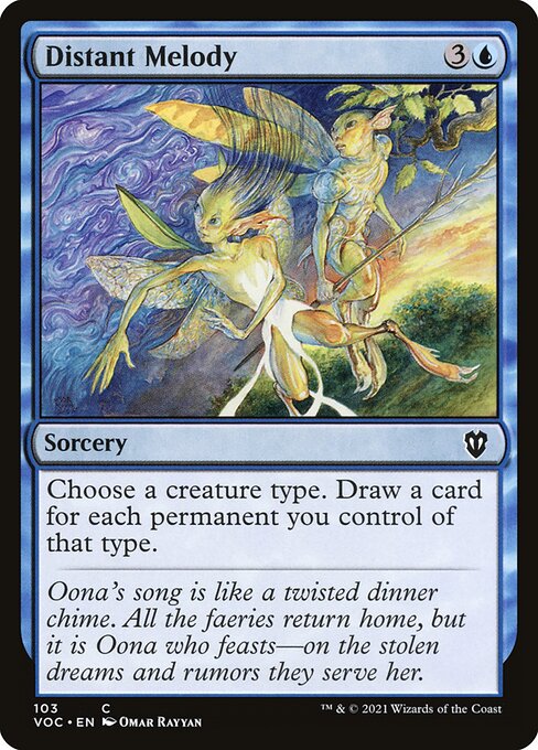 Distant Melody — Crimson Vow Commander #103, art by Omar Rayyan