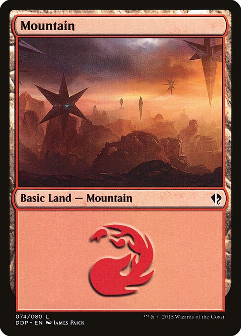 Mountain — Duel Decks: Zendikar vs. Eldrazi #74, art by James Paick
