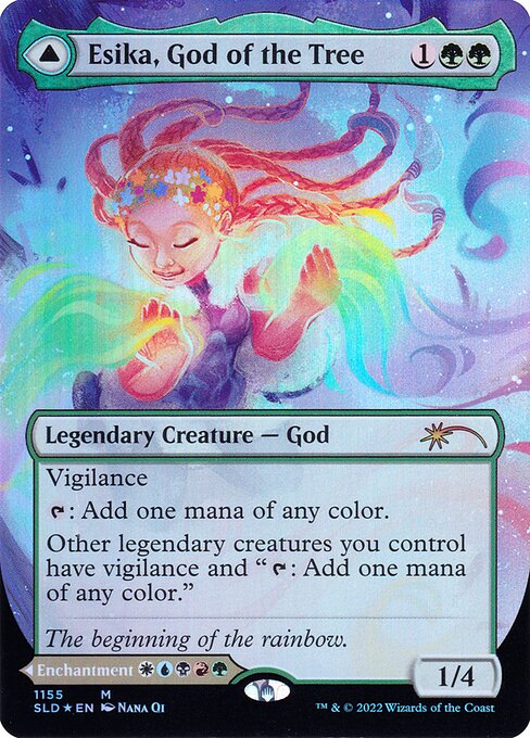 Esika, God of the Tree // The Prismatic Bridge — Secret Lair Drop #1155, art by Nana Qi & GodMachine