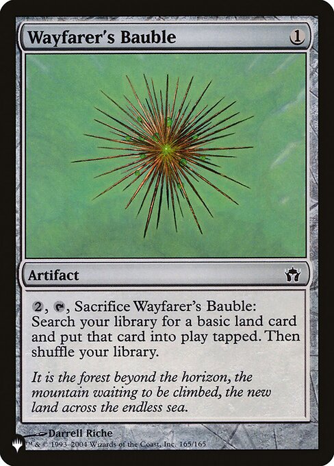 Wayfarer's Bauble — The List #5DN-165, art by Darrell Riche