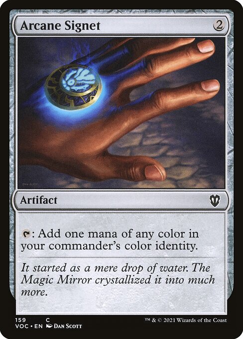 Arcane Signet — Crimson Vow Commander #159, art by Dan Murayama Scott