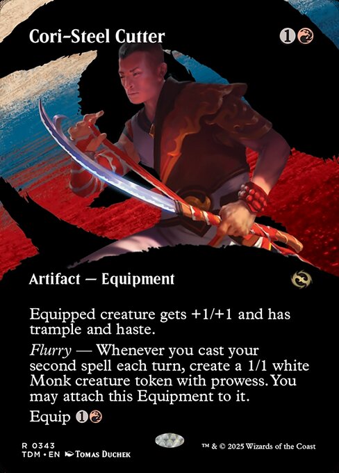 Cori-Steel Cutter — Tarkir: Dragonstorm #343, art by Tomas Duchek