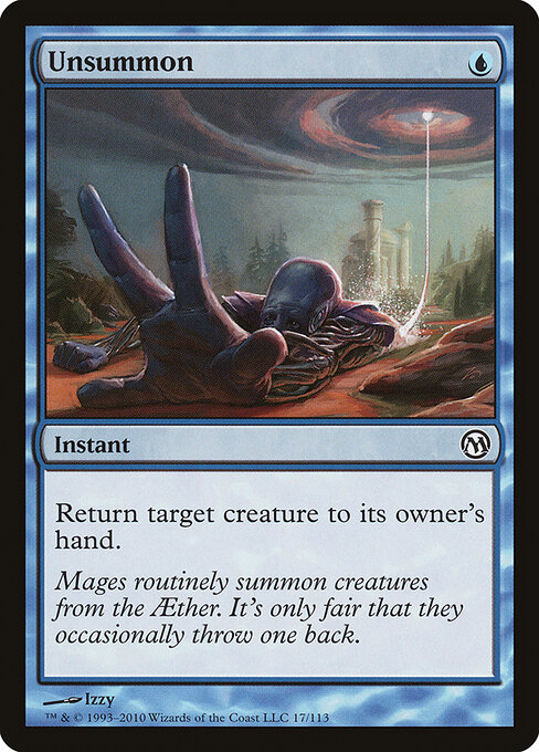 Unsummon — Duels of the Planeswalkers #17, art by Izzy