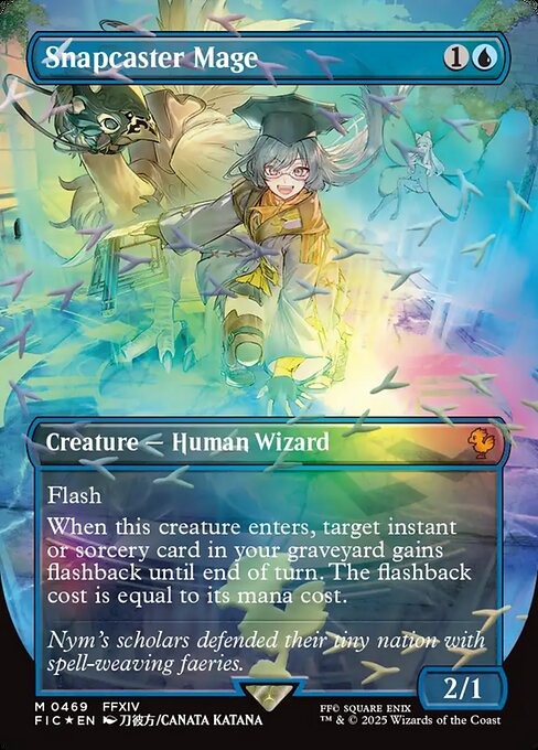 Snapcaster Mage — Final Fantasy Commander #469, art by Canata Katana