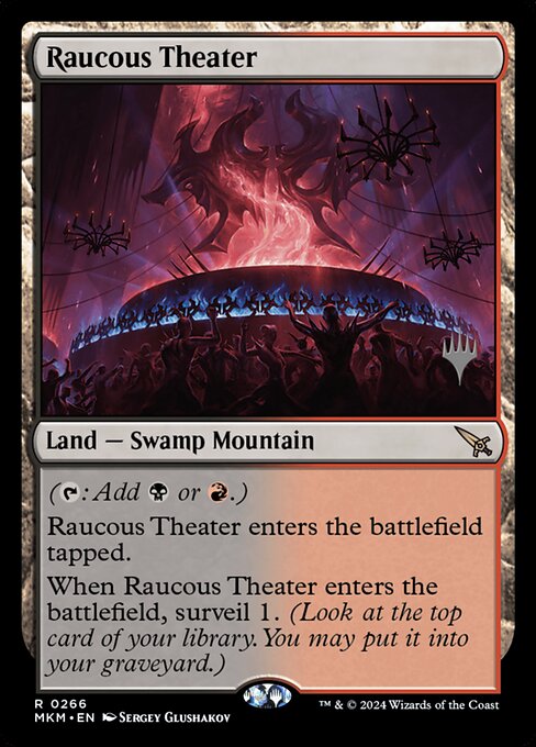 Raucous Theater — Murders at Karlov Manor Promos #266p, art by Sergey Glushakov
