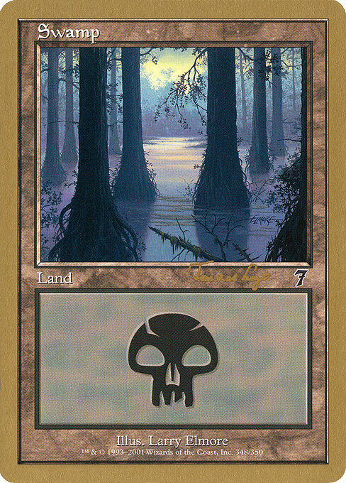 Swamp — World Championship Decks 2001 #tvdl348, art by Larry Elmore