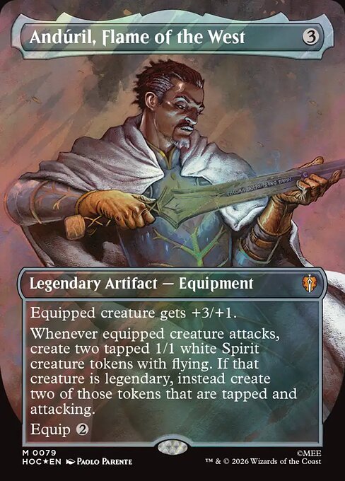 Andúril, Flame of the West — The Hobbit Eternal #79, art by Paolo Parente