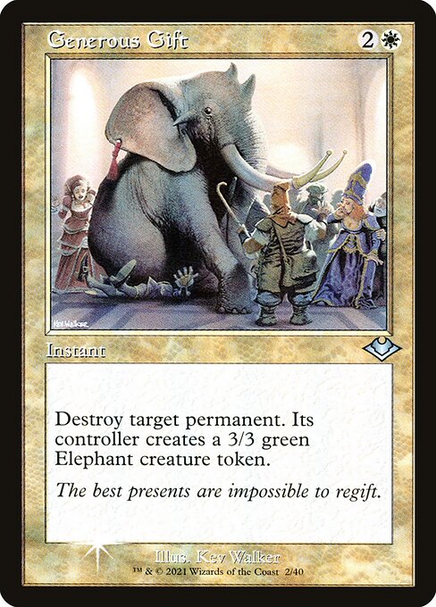 Generous Gift — Modern Horizons 1 Timeshifts #2, art by Kev Walker