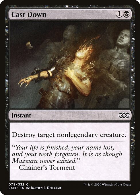 Cast Down — Double Masters #79, art by Bastien L. Deharme