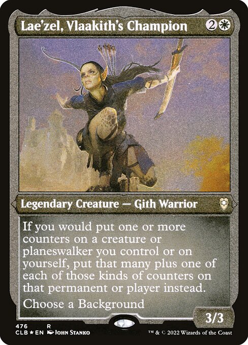 Lae'zel, Vlaakith's Champion — Commander Legends: Battle for Baldur's Gate #476, art by John Stanko
