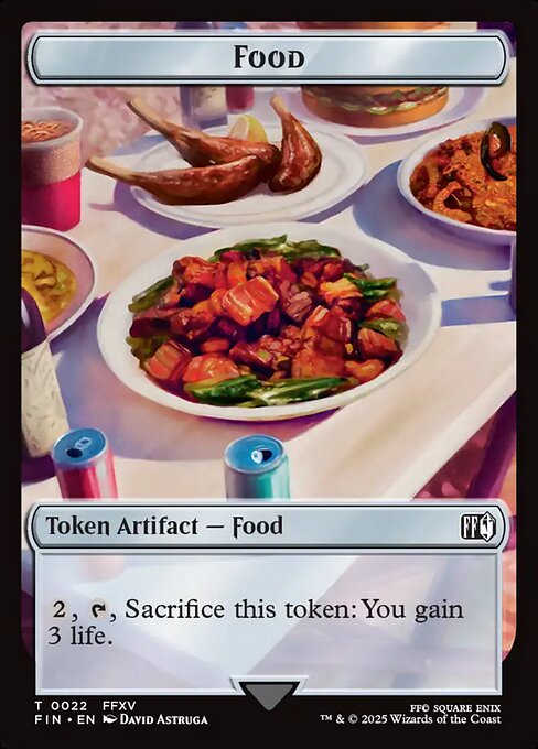 Food — Final Fantasy Tokens #22, art by David Astruga