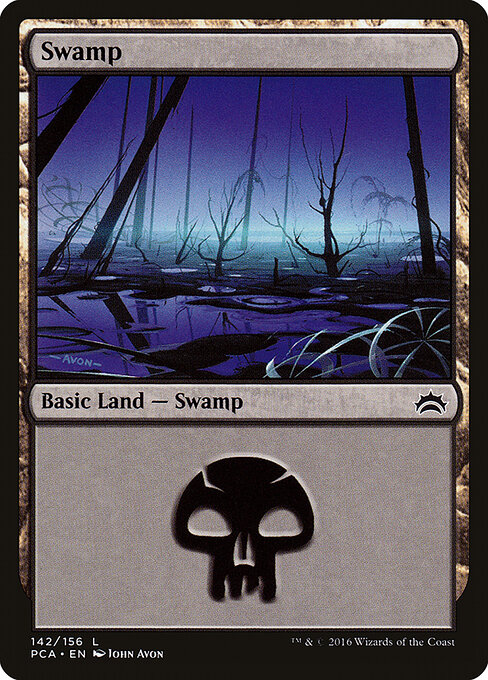 Swamp — Planechase Anthology #142, art by John Avon