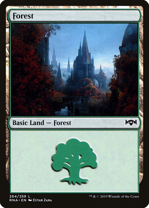 Forest — Ravnica Allegiance #264, art by Eytan Zana
