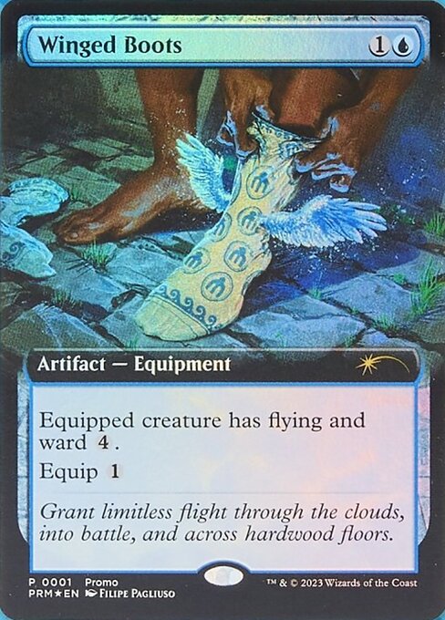 Winged Boots — Media and Collaboration Promos #2023-7, art by Filipe Pagliuso