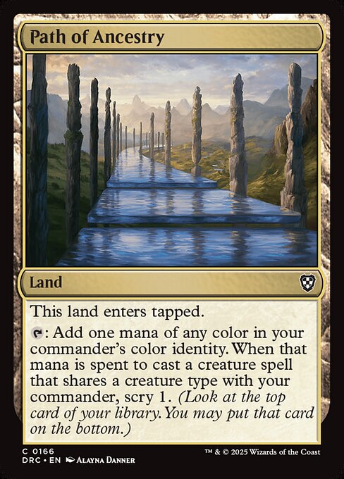Path of Ancestry — Aetherdrift Commander #166, art by Alayna Danner