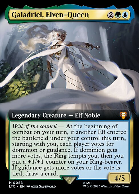 Galadriel, Elven-Queen — Tales of Middle-earth Commander #88, art by Axel Sauerwald