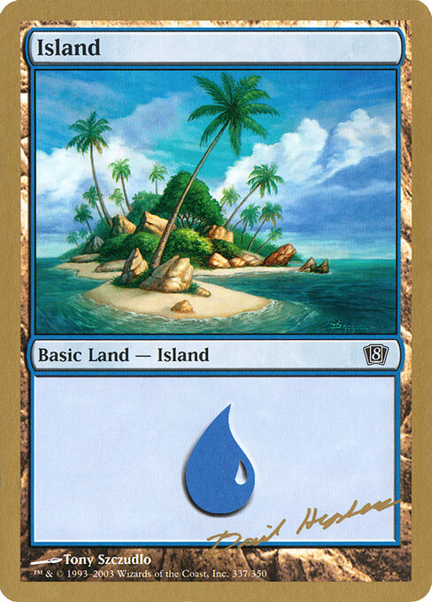 Island — World Championship Decks 2003 #dh337, art by Tony Szczudlo
