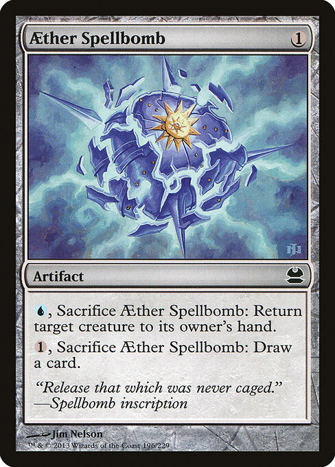 Aether Spellbomb — Modern Masters #196, art by Jim Nelson