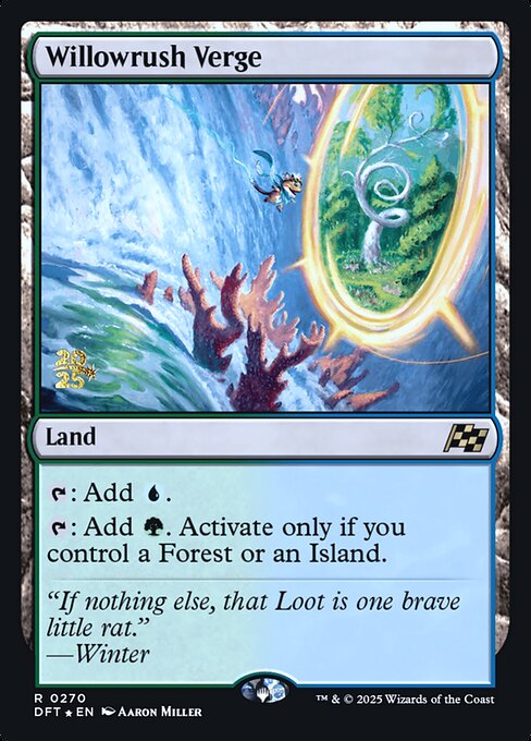 Willowrush Verge — Aetherdrift Promos #270s, art by Aaron Miller