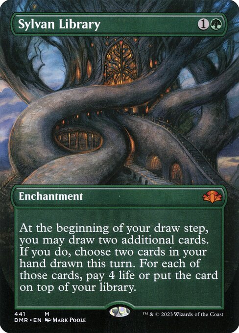 Sylvan Library — Dominaria Remastered #441, art by Mark Poole