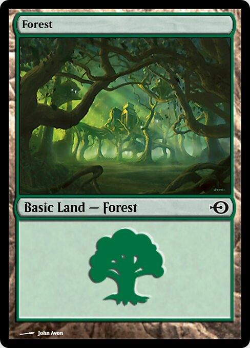 Forest — Magic Online Promos #40040, art by John Avon